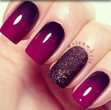 Bordowe pazurki! Idealne <3