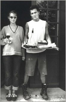 Kate Moss and Johnny Depp