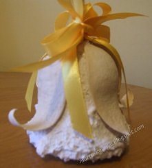 Dzwoneczek z masy śnieżnej ...