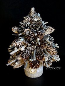 choineczka z szyszek,gałąze...