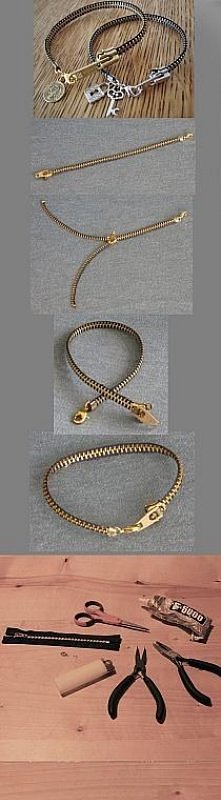 Naszyjnik z zamka błyskawic...