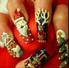 świąteczny pomysł na paznok...