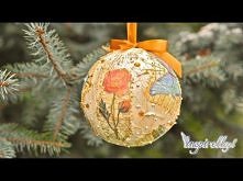Decoupage krok po kroku bombka strukturalna
