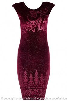 SUKIENKA Z WELURU BAROKOWY STYL WYTŁACZANA BURGUNDOWA