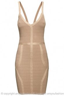 BANDAŻOWA SUKIENKA ZŁOTA SYLWESTER