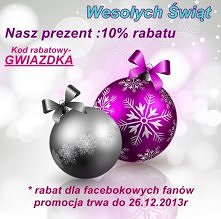 Odbierz prezent pod choinkę 10% rabatu na wszystkie produkty w naszym sklepie nie objęte inną promocją.

Wpisz kod rabatowy: GWIAZDKA w trakcie finalizowania zamówienia, a rabat...