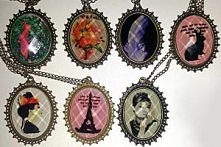 Wisiorek z łańcuszkiem - 7 wzorów - kliknij :)