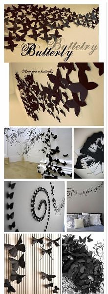 Piękne! Chciałabym tak mieć w pokoju^-^