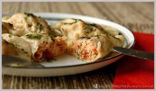 pierogi z łososiem
