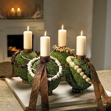 Adwentowy świecznik.
Piękny świecznik wykonany ręcznie. Wcale nie jest taki trudny, na jaki wygląda. Moim zdaniem jest on wykonany tak jak wam napisałam poniżej lecz nie jestem ...