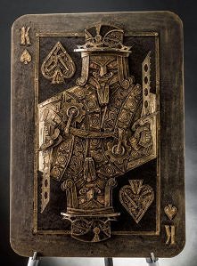 Vintage Steampunk Sculpture Made of Cardboard