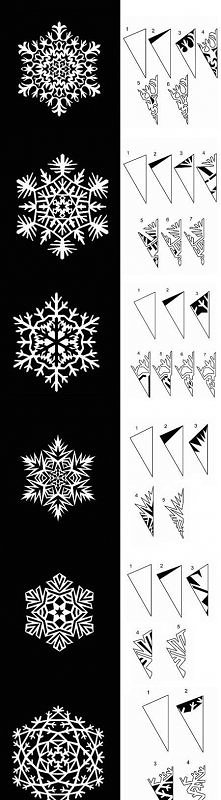  paper snowflake, snowflakes templates, tutorial