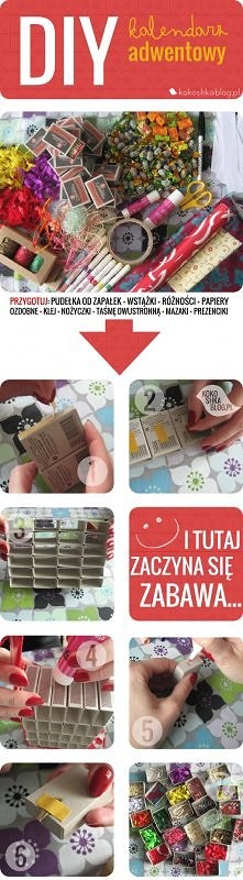 kalendarz adwentowy diy :)
