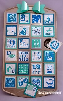 kalendarz z formy muffinkowej :)