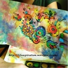 zabawa nocą, akwarelki