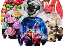 Kolorowe bluzy z nadrukiem