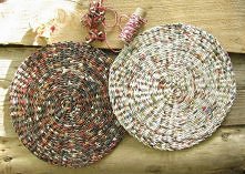 podkładki na stół - zapleciona