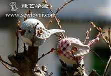 ptaszki z materiału