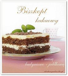 Biszkopt kakaowy z masą bud...