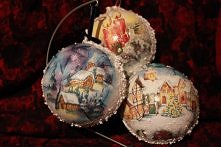 Decoupage, czyli pomysł na własne wykonanie świątecznych ozdób ;)