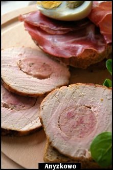 Schab faszerowany białą kie...