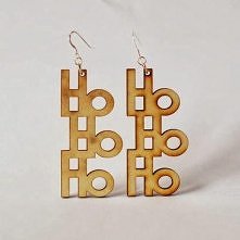 świąteczne kolczyki