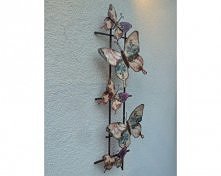 Ozdoba na ścianę z metalu Motyle.