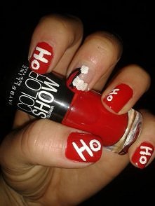 Moje świąteczne paznokietki...