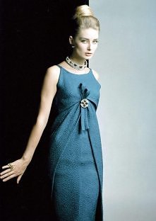 Tania Mallet in Dior.