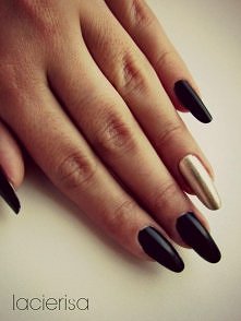 black mat and gold natural ...