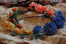 materiałowe wianki-opaski, do zwiewnej sukienki, dodatek do stylizacji