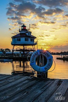 Drum Point Lighthouse, Calvert Marine, Solomons, Maryland, USA