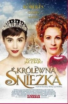 "Królewna śnieżka"
Komedia jak z bajki z baśniową obsadą - Julia Roberts jako Zła Królowa oraz Lily Collins – córka muzyka Phila Collinsa - w roli ślicznej królewny Śn...