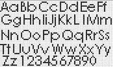 czcionka do bransoletek