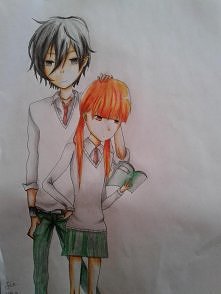 rysunek anime Tonari No Kib...