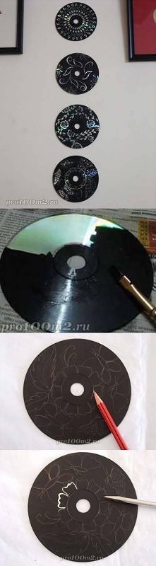 pomysł na wykorzysanie starych, nie potrzebnych płyt