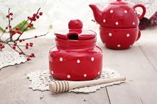 Cukiernica / Pojemnik na miód RETRO DOTS