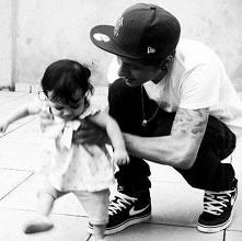 with dad! :))) sweet