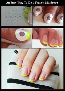 easy manicure, french manic...