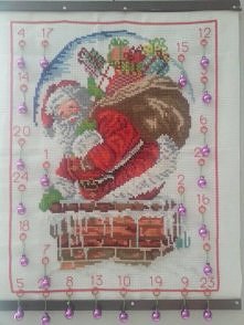 recznie haftowany kalendarz...