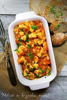 Kurczak z fasolką i pomidor...