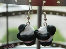 Kolczyki babeczki z wąsami ...