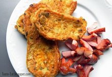 Chlebek w jaju smażony- przepis znajduje się na blogu kulinarnym "Taste Eat"