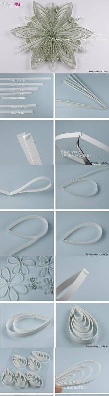 brokatowa śnieżynka