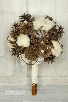 bukiet ślubny ręcznie wykonany