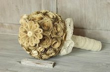 bukiet ślubny ręcznie wykonany