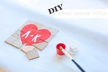 puzzle z sercem DIY