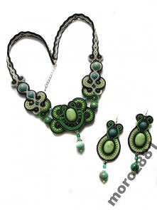 sutasz kolczyki + naszyjnik