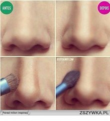 jak optycznie wychudzić nos