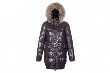 Moncler Women Loire Long Down Coat Coffee
